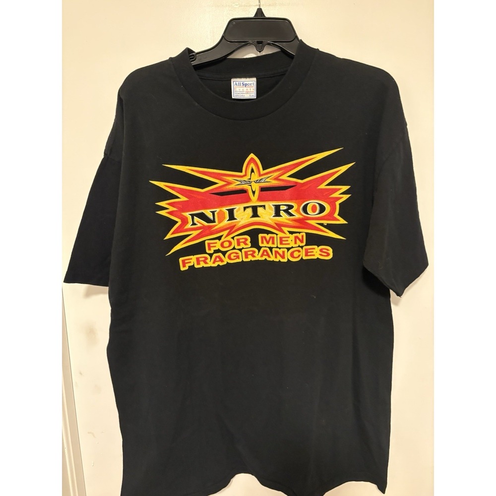 Vintage WCW Monday Nitro Cologne Shirt XL promo rare